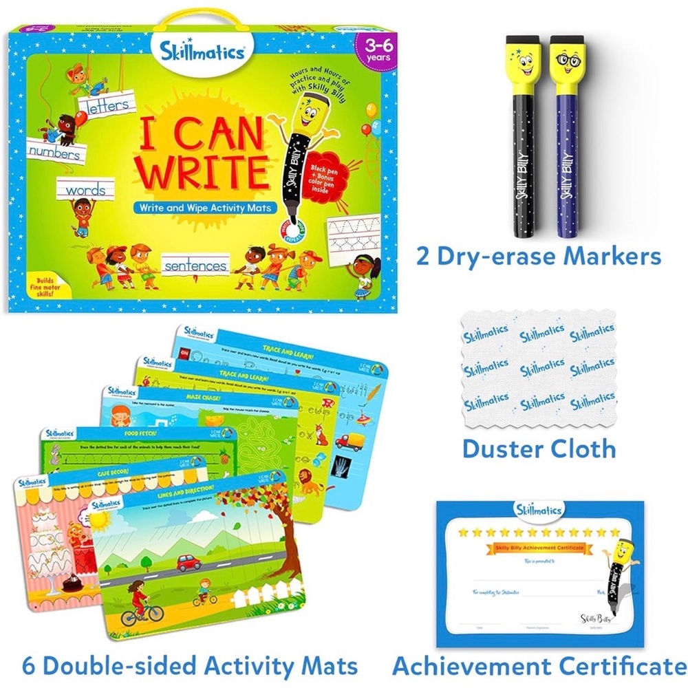 I Can Write - Reusable Preschool Learning Activities, Educational Toy and Game
